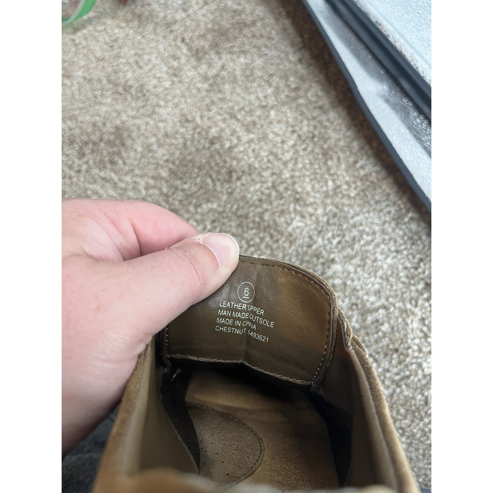 Earth Shoe Mens 6 Brown Suede Leather Nubuck Lace Up - Picture 7 of 7